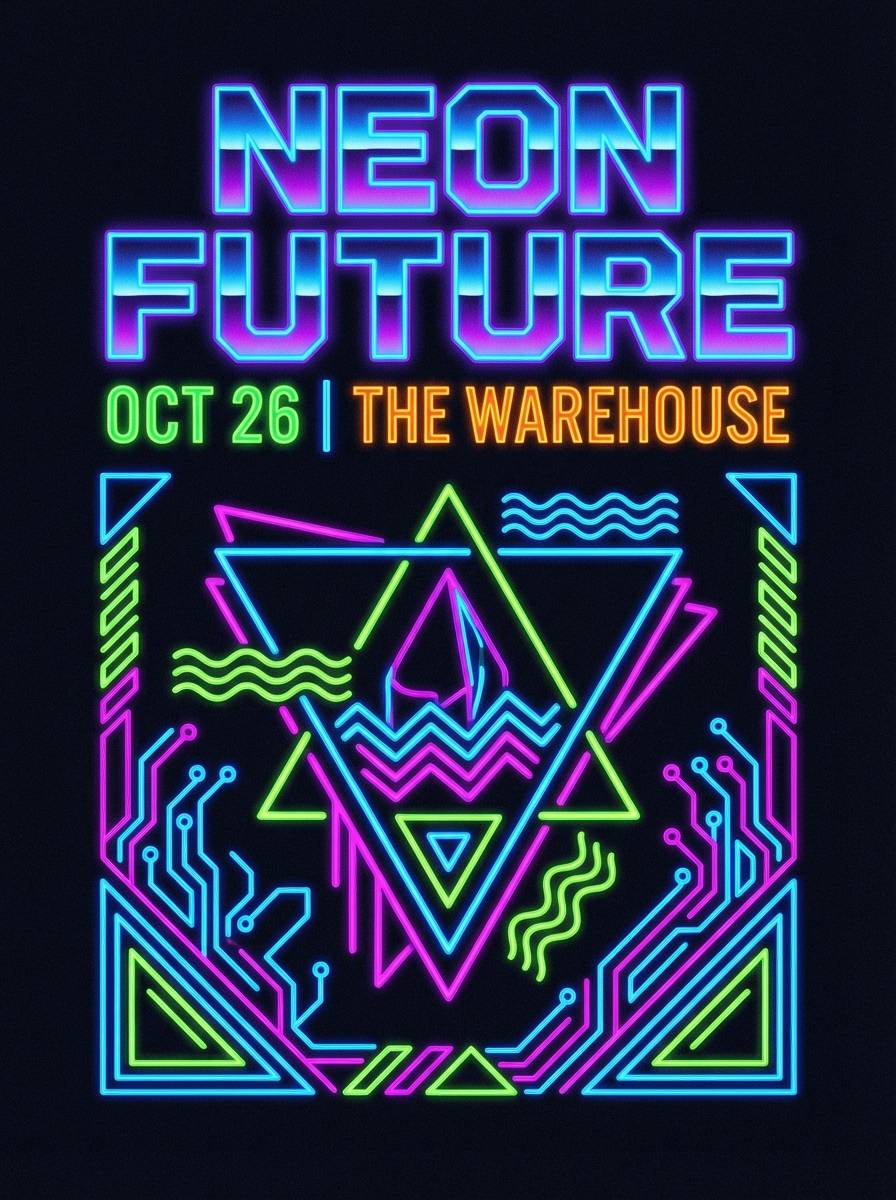 nightlife dj flyer design