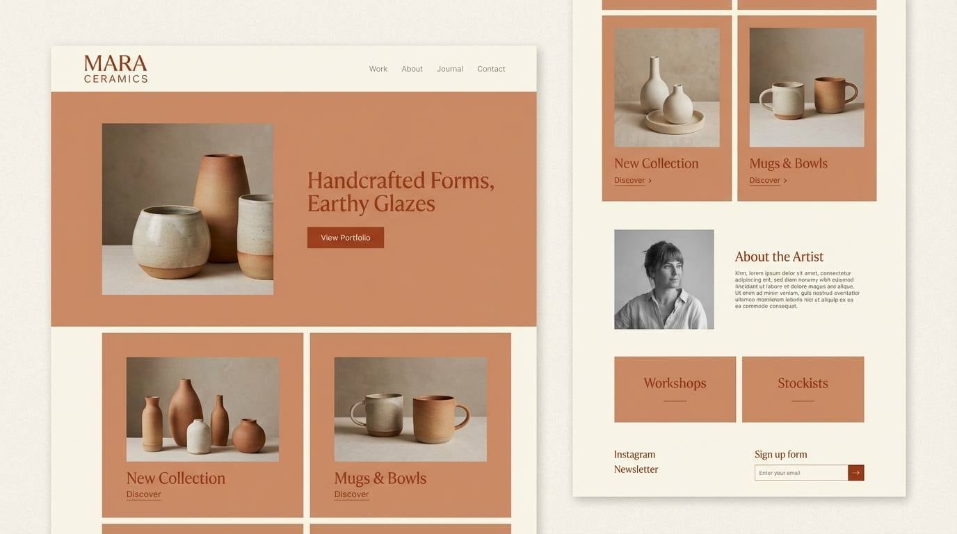 maker portfolio homepage