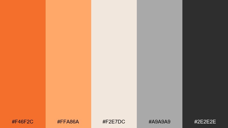 marmalade and stone color palette with hex codes