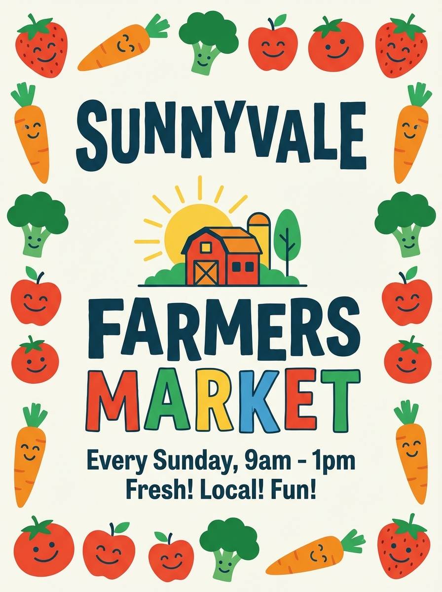 farmers market flyer design