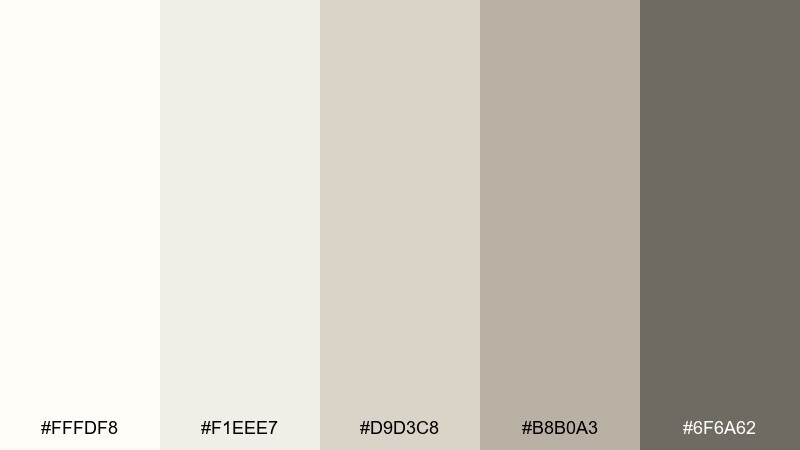 metallic sand color palette with hex codes