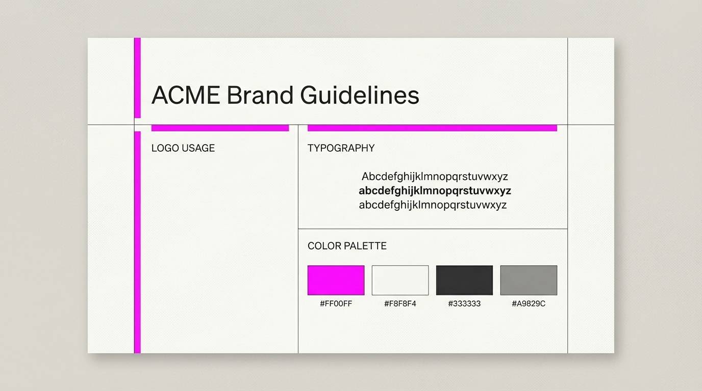 brand guideline slide