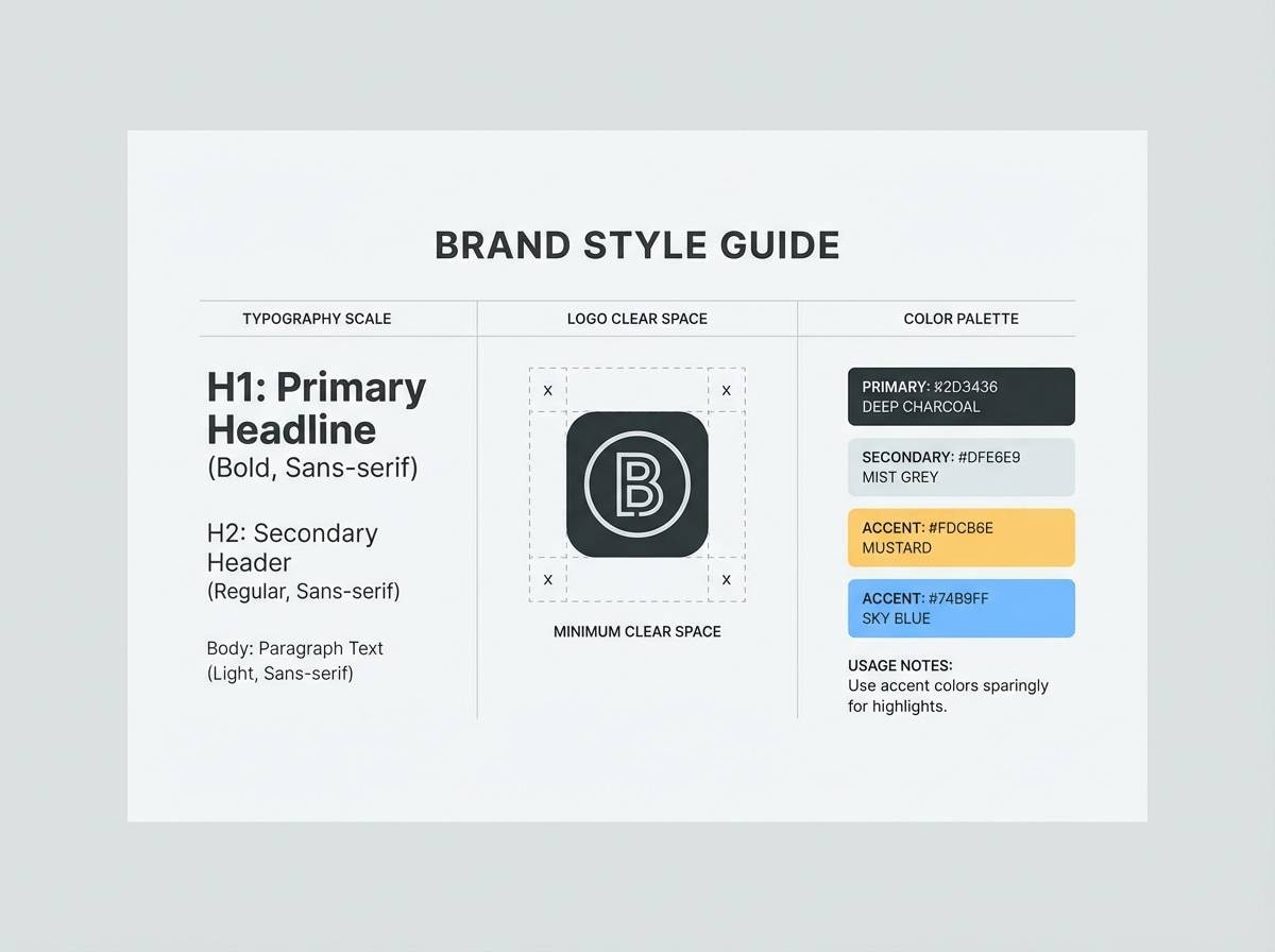 minimal brand styleguide