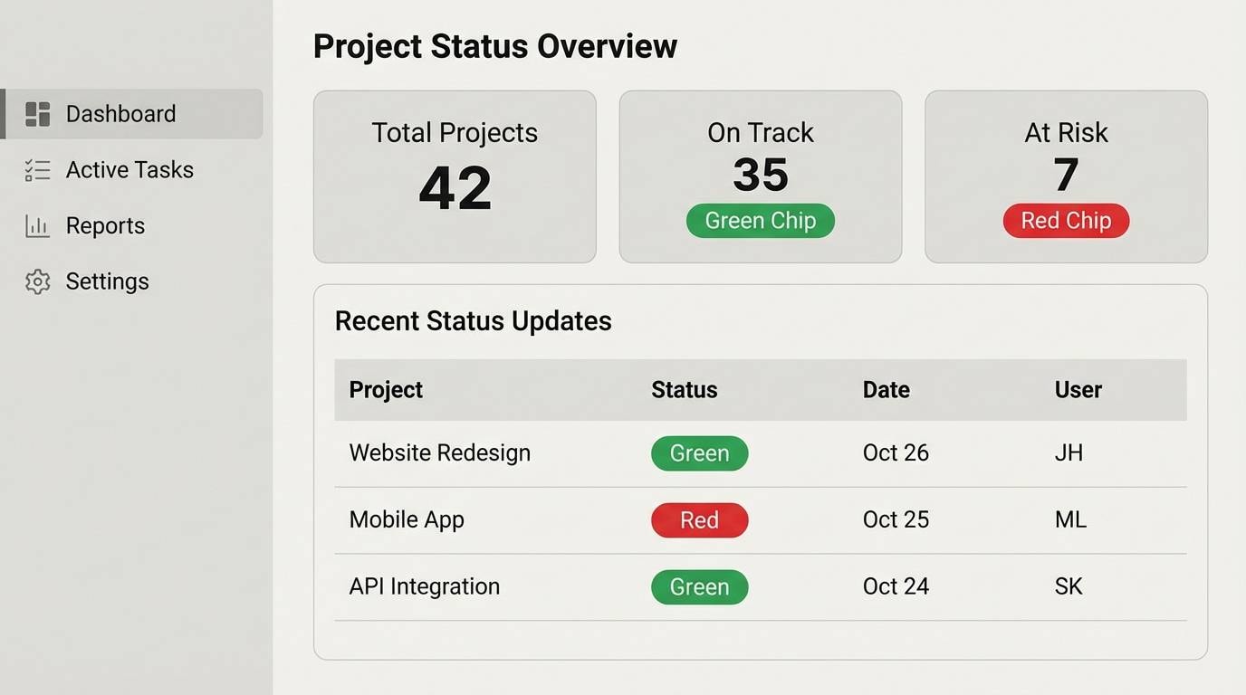 minimal dashboard ui