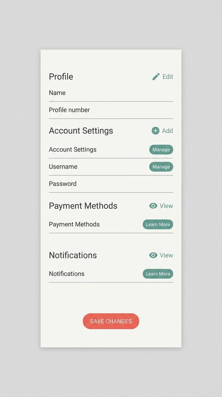 minimal holiday ui mockup