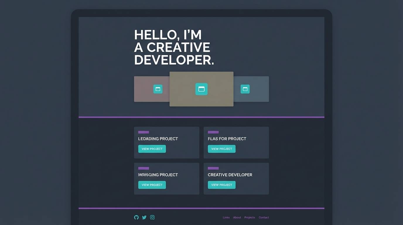 minimal portfolio ui