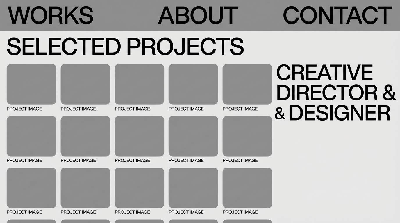 portfolio website ui