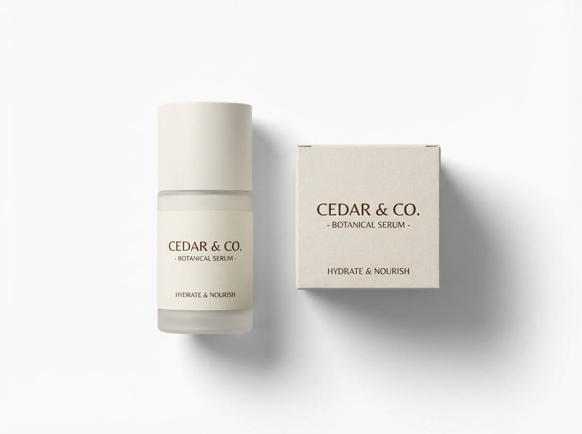 minimal skincare packaging