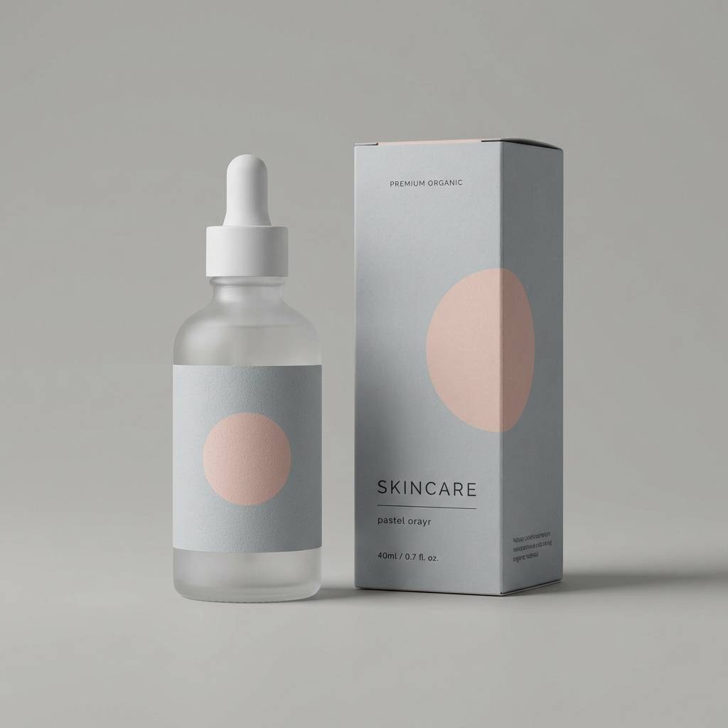 minimal skincare packaging