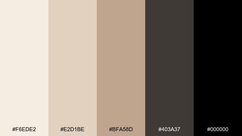 minimal stationery set color palette with hex codes