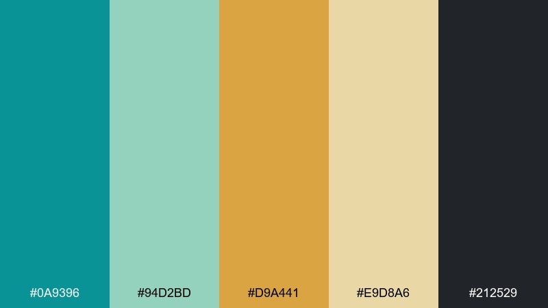 minimal stone and shine color palette with hex codes