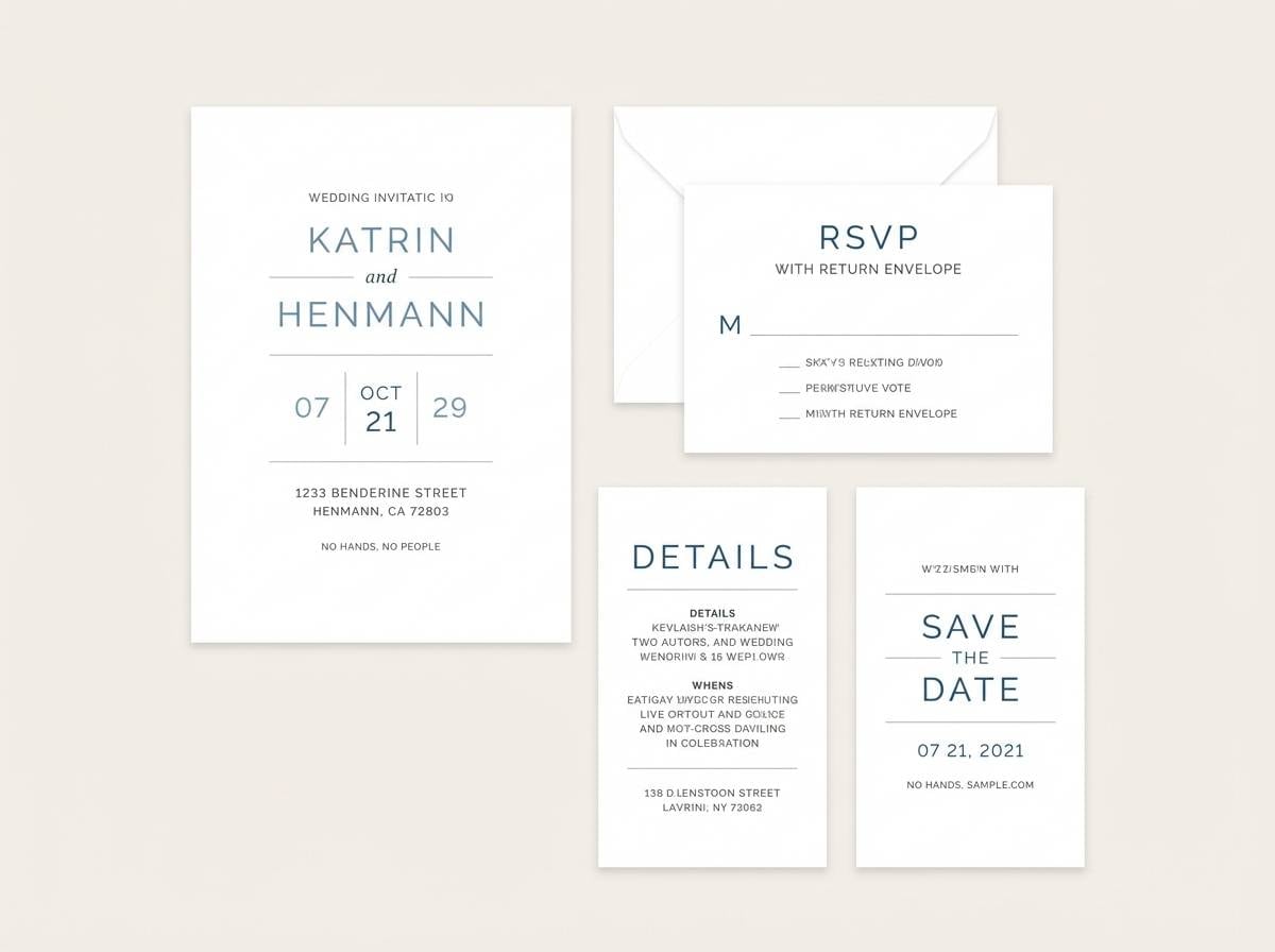 wedding invitation suite
