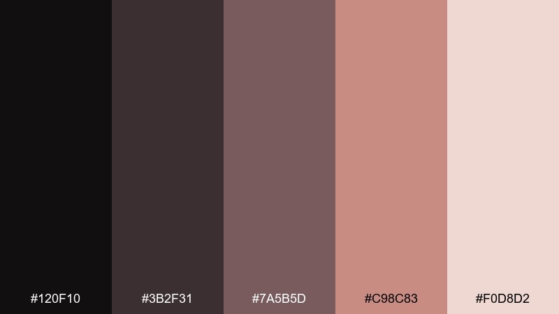 mocha spark color palette with hex codes