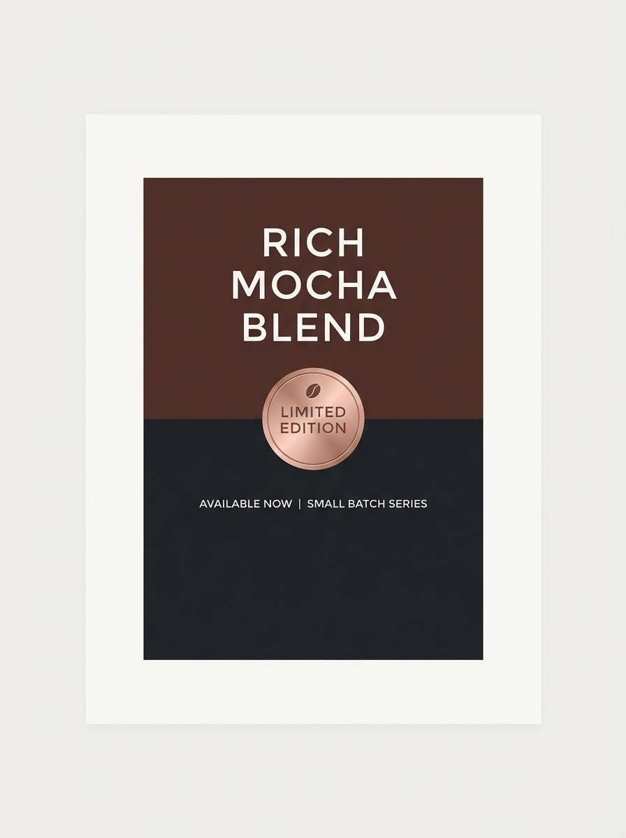 coffee promo poster design