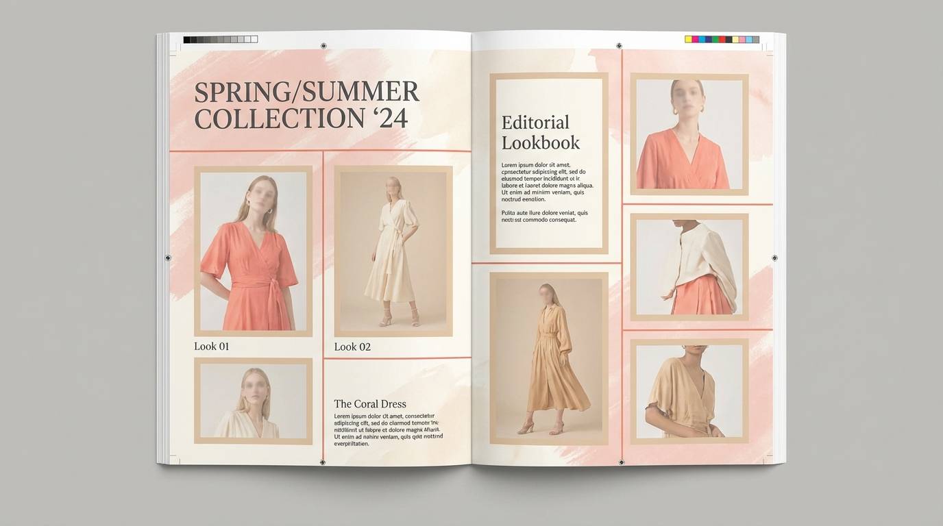 bridal lookbook editorial layout