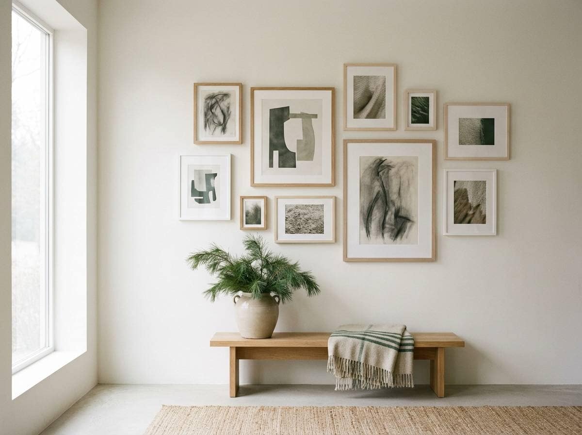 modern gallery wall