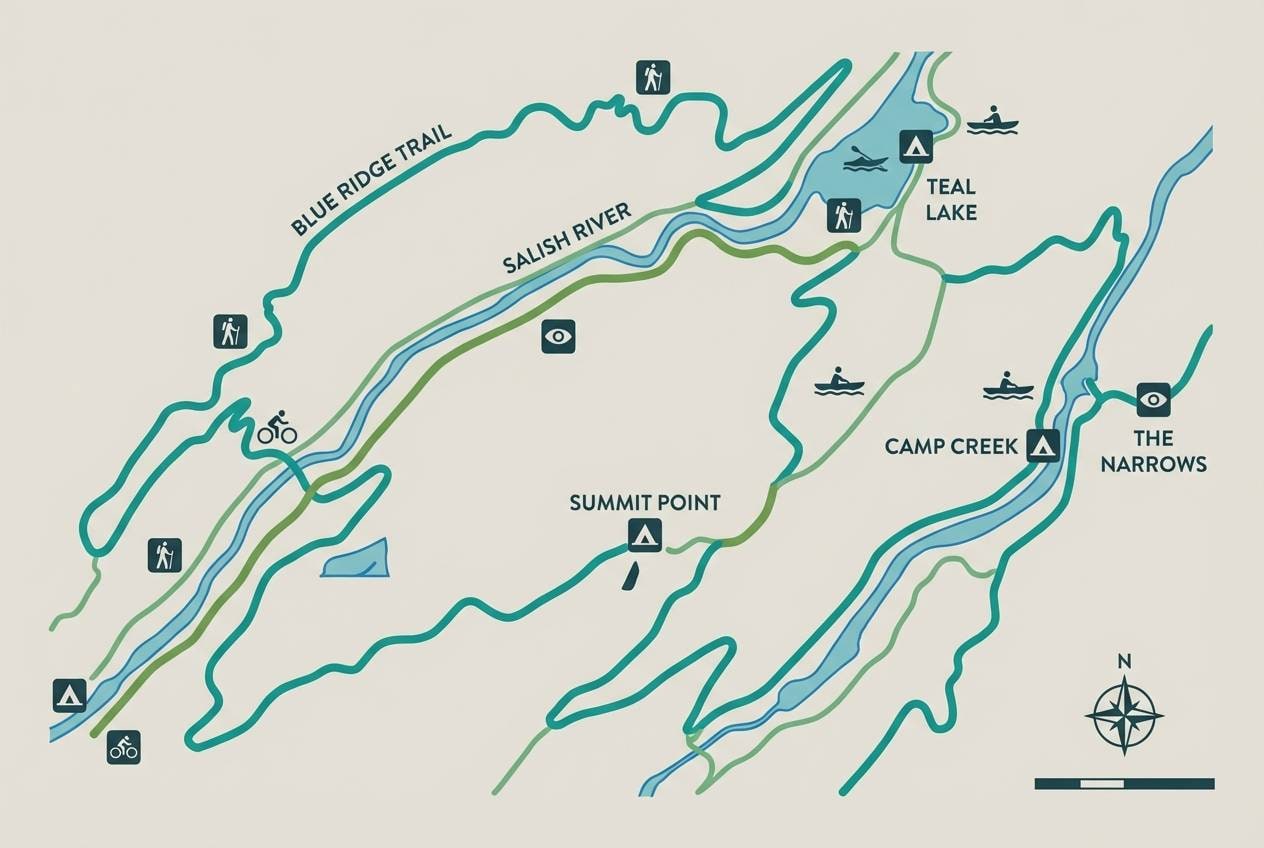 outdoor trail map design