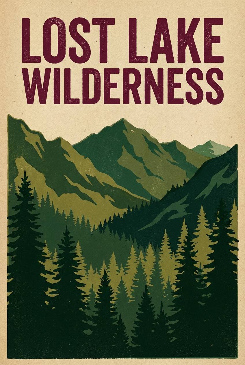 mountain travel poster