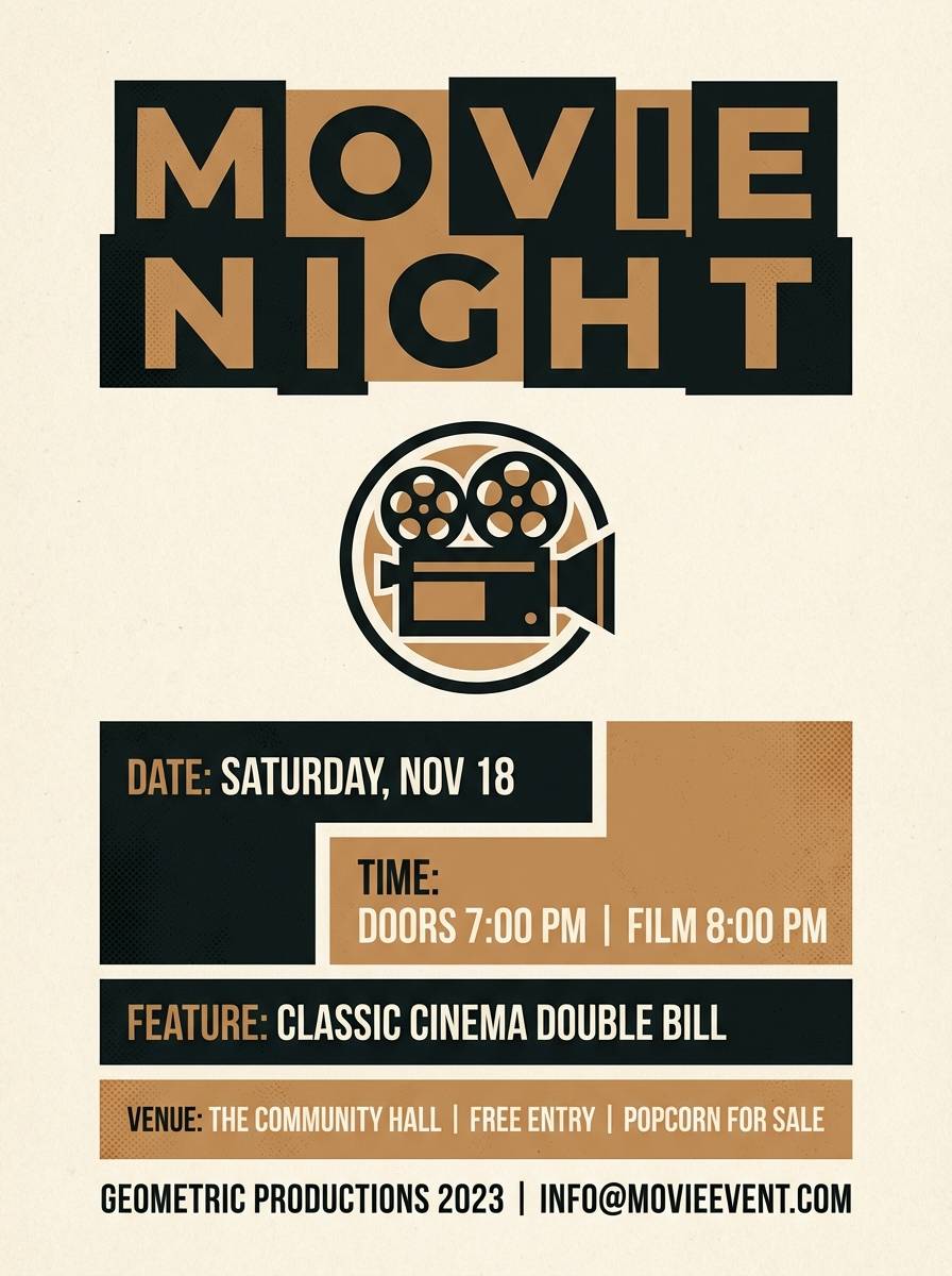 movie night flyer