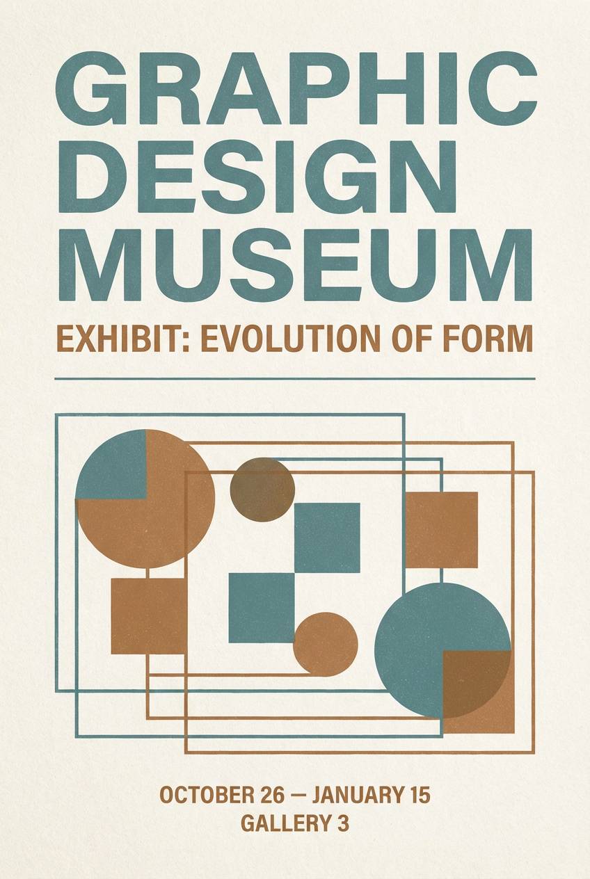 museum exhibit poster