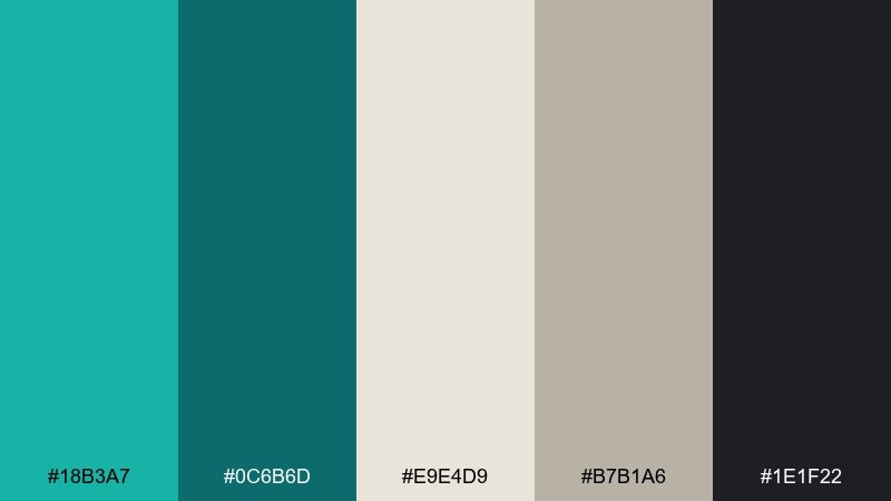 museum exhibit color palette with hex codes