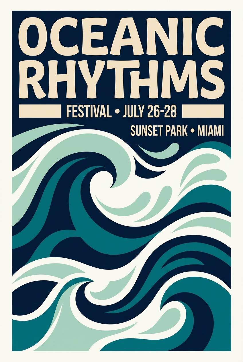 music festival flyer