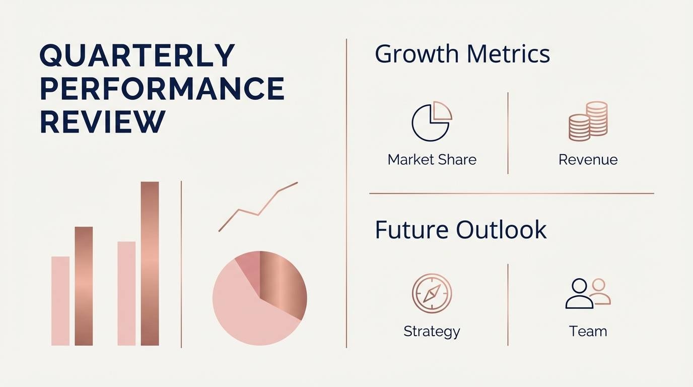 navy rose presentation slides