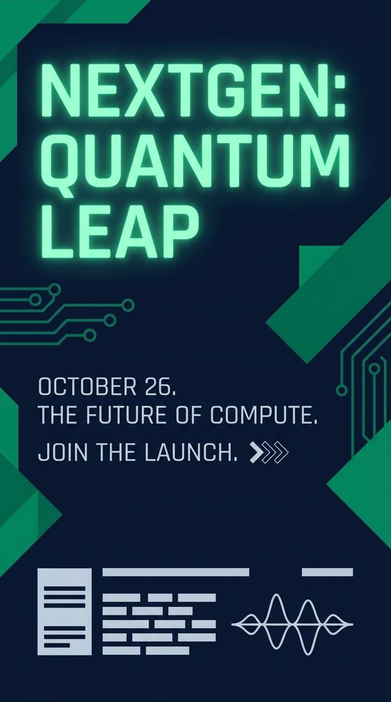 neon mint launch poster