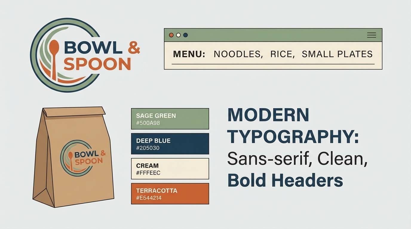 restaurant branding set