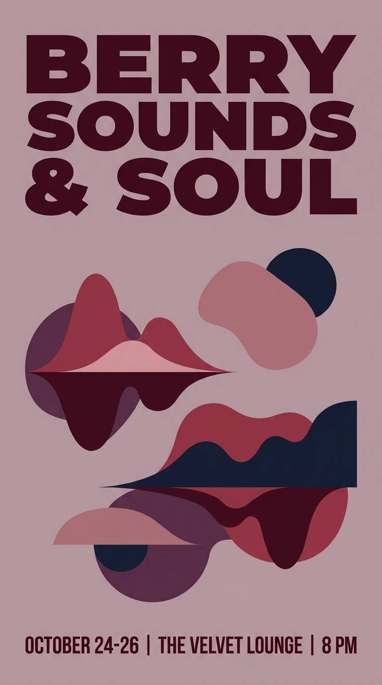 moody rose event poster