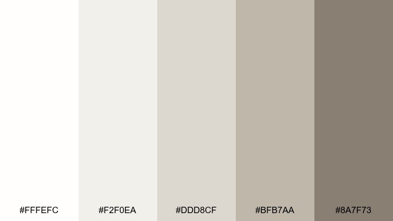 nordic linen color palette with hex codes