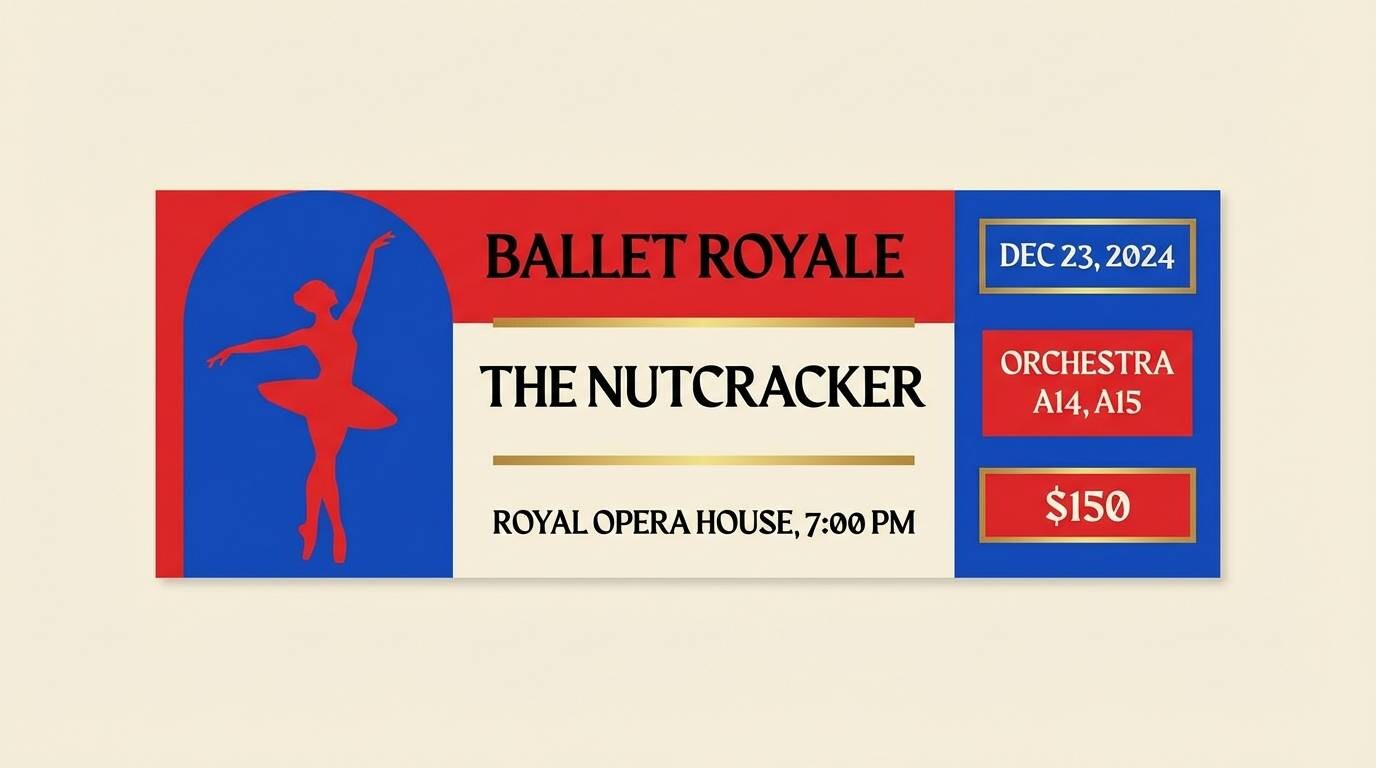 nutcracker ticket design