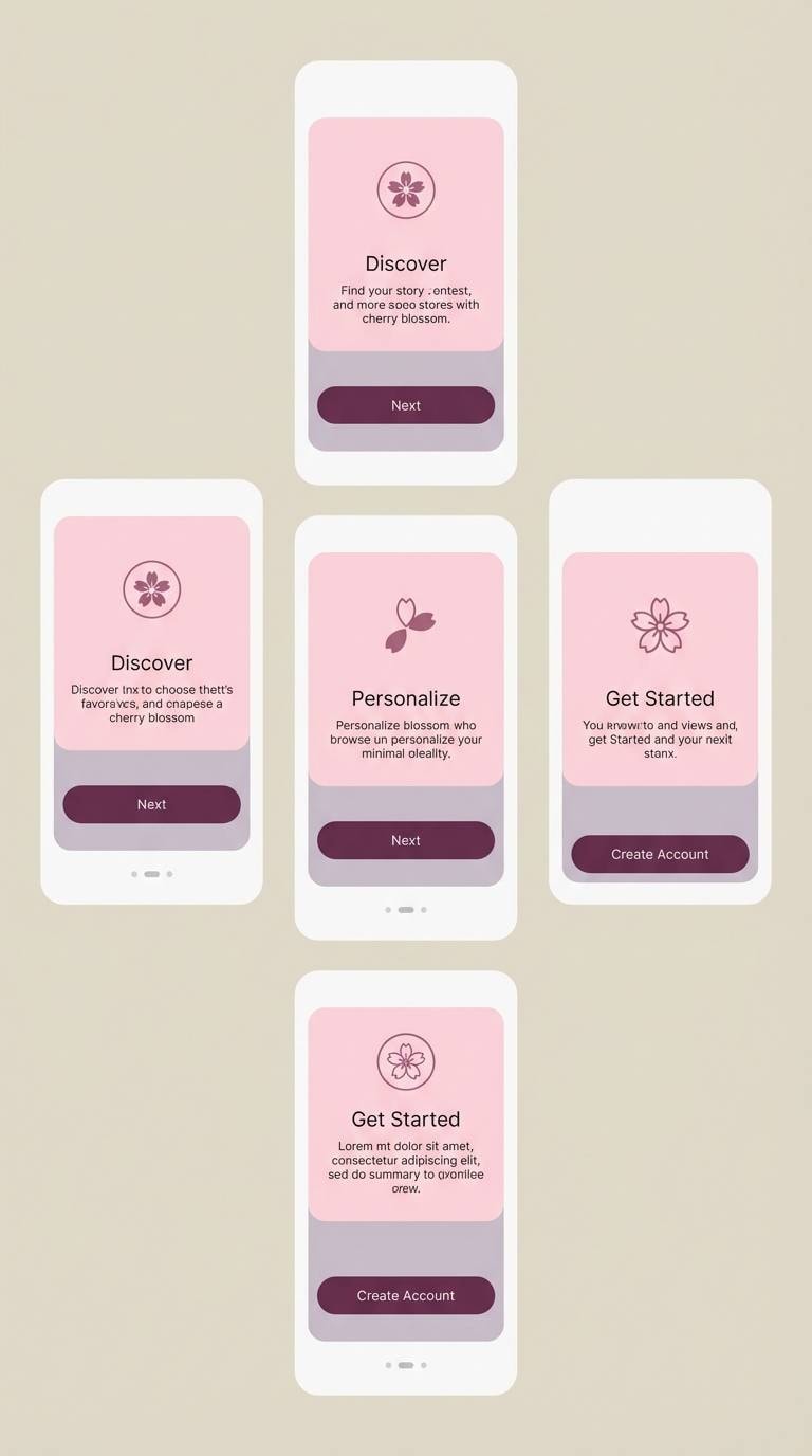 pastel onboarding ui