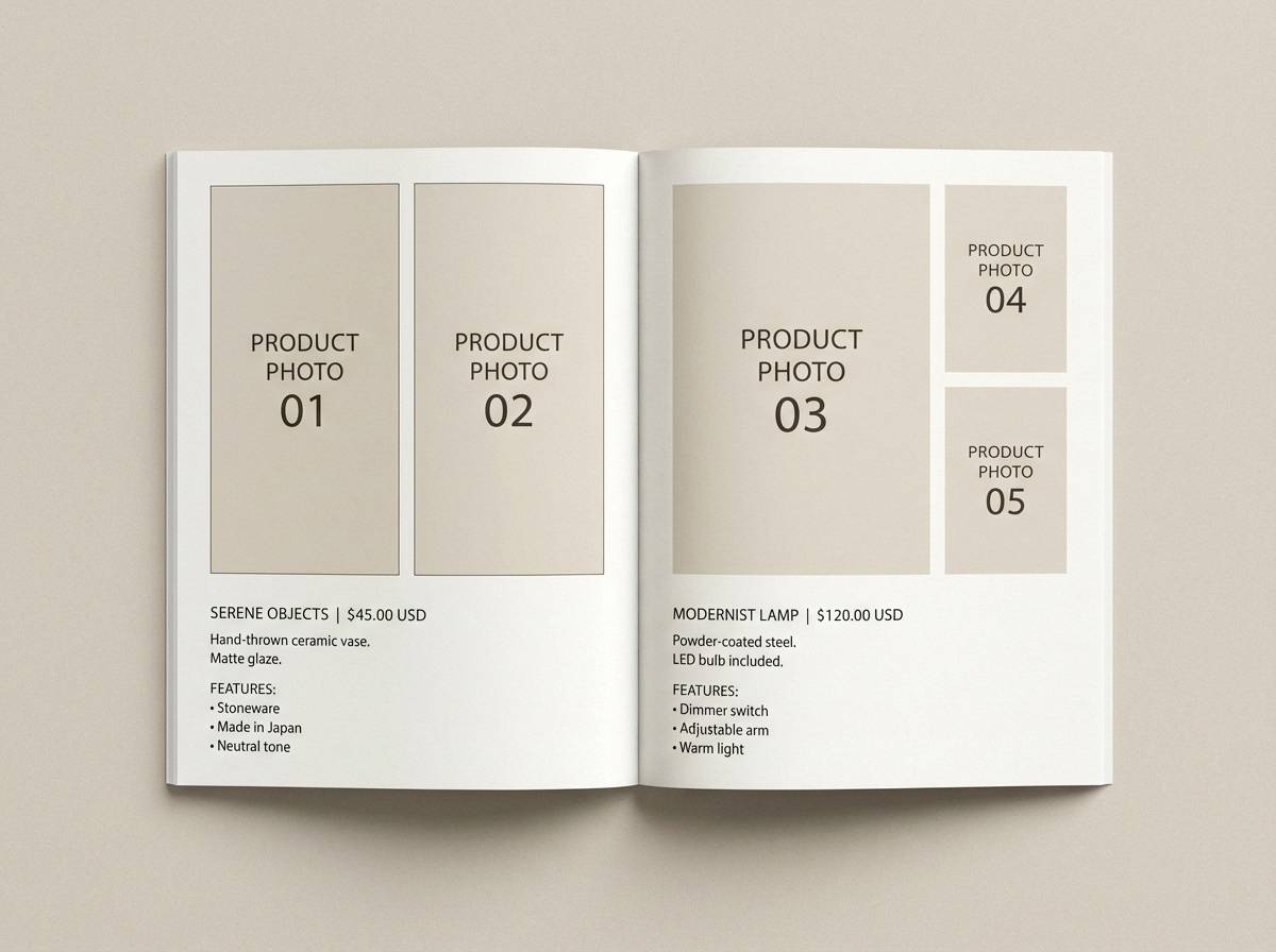 outdoor catalog page layout