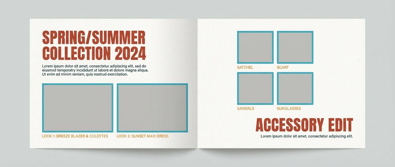 outdoor lookbook layout