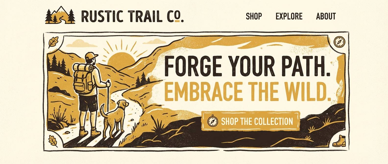 warm outdoor website hero