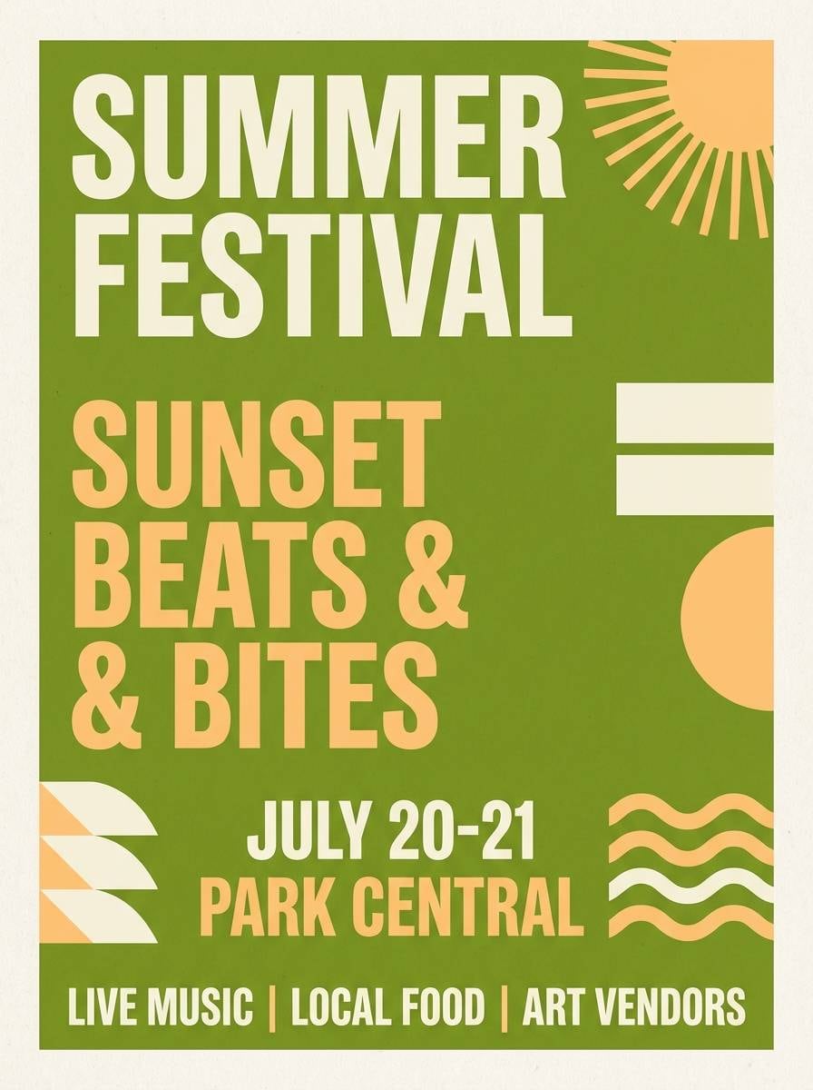 pear green summer flyer