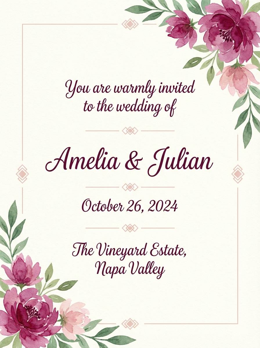 wedding invitation design