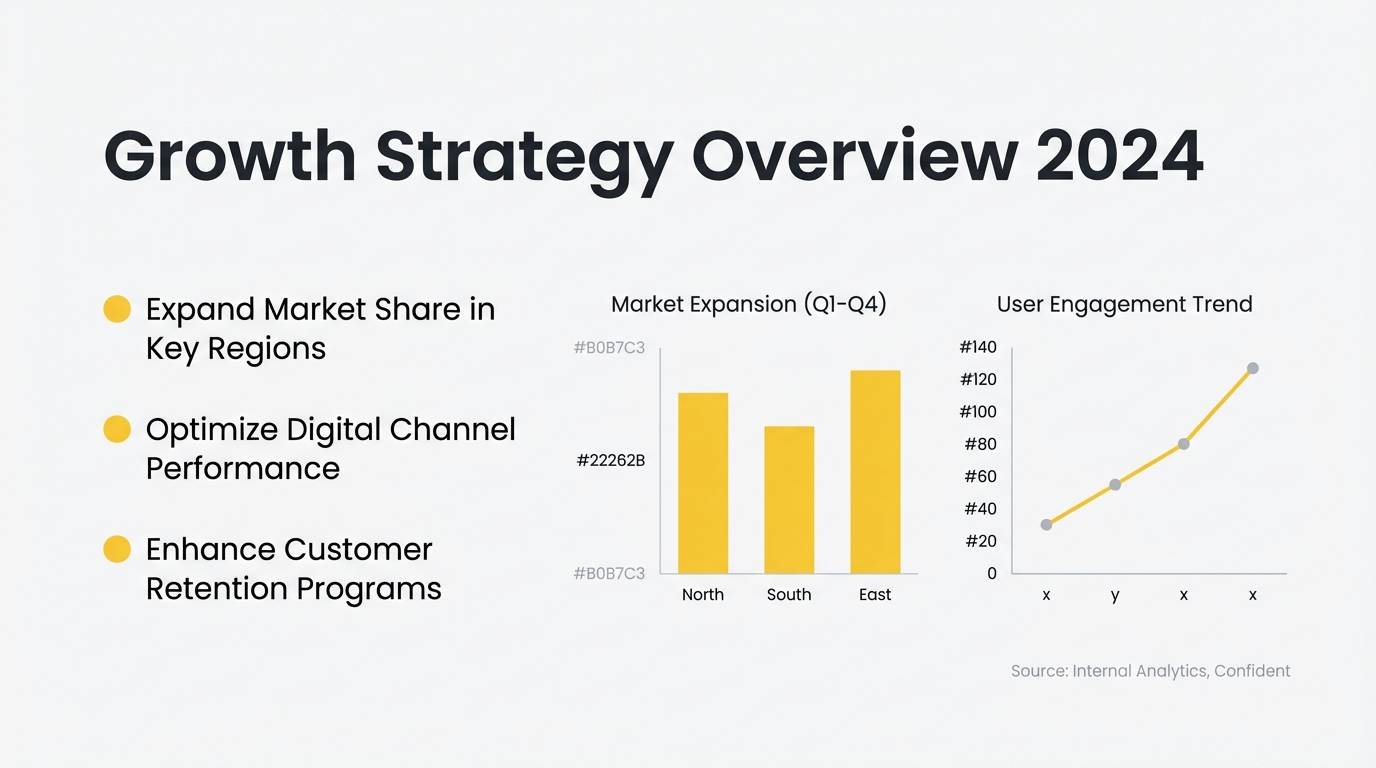 presentation slide yellow accent