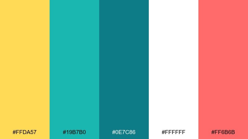playful twist color palette with hex codes