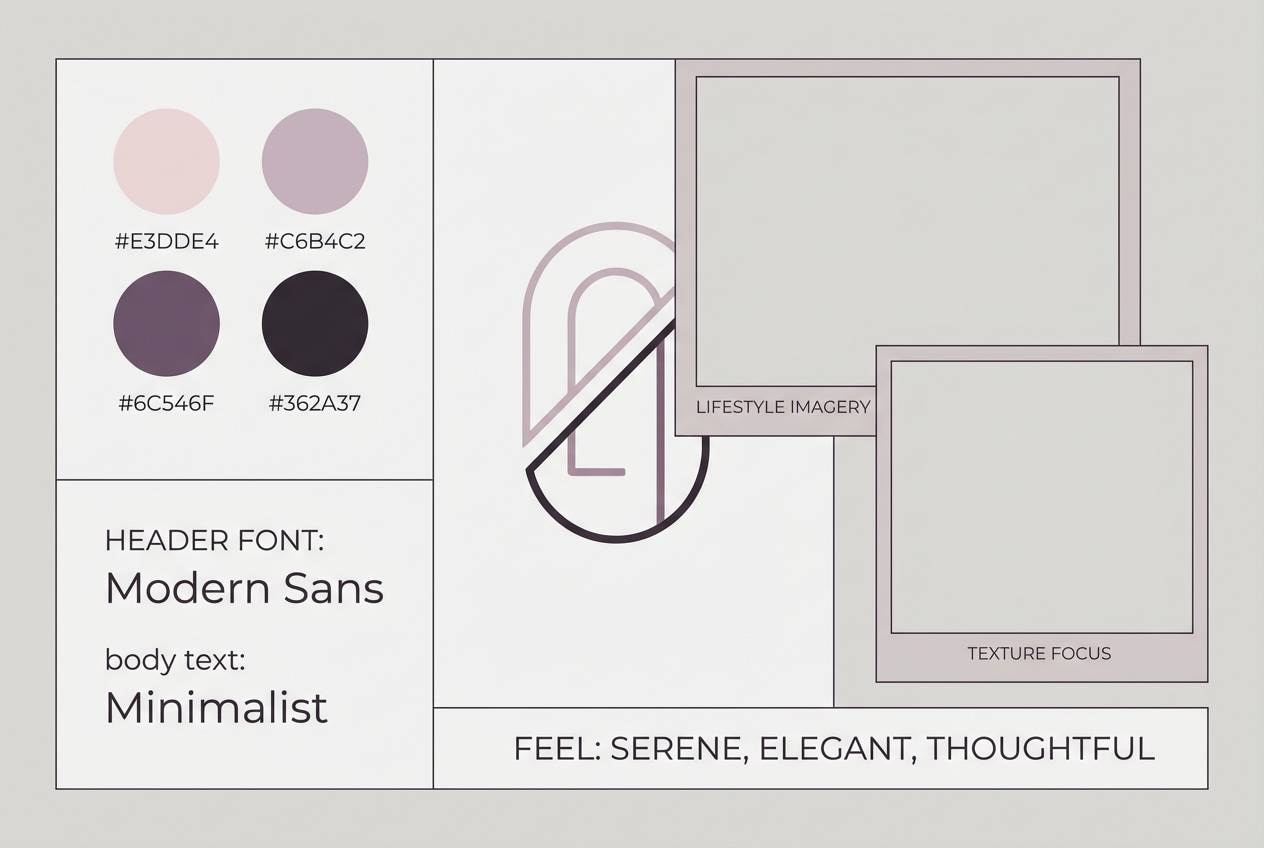 plum brand mood board