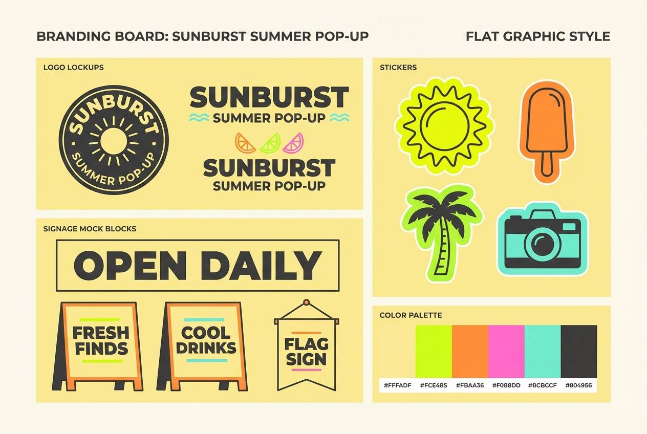 pop-up shop branding