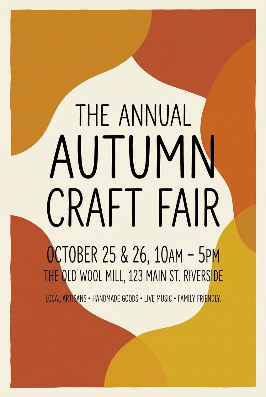 craft fair poster