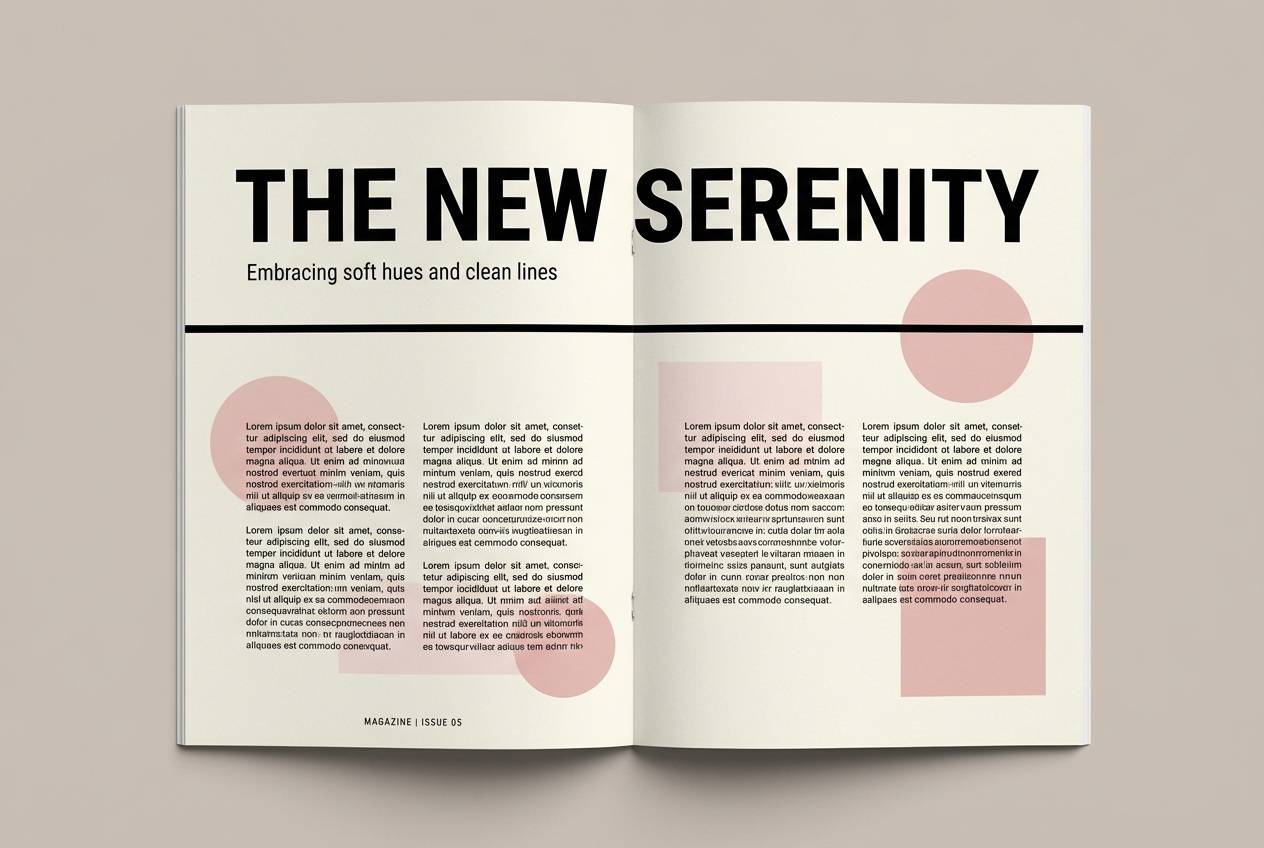 powder pink magazine layout