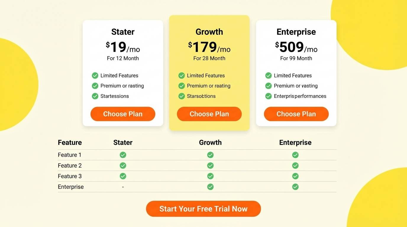 pricing page ui
