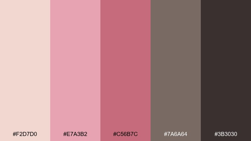 prickly pear bloom color palette with hex codes