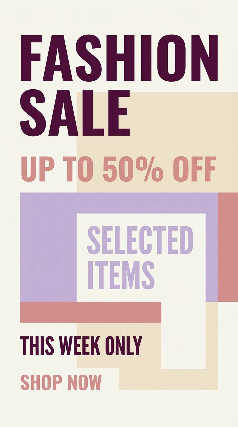 plum accent fashion poster