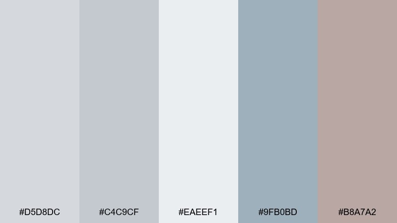 quiet harbor color palette with hex codes