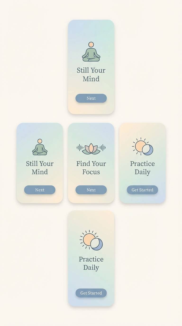 quiet lagoon meditation ui