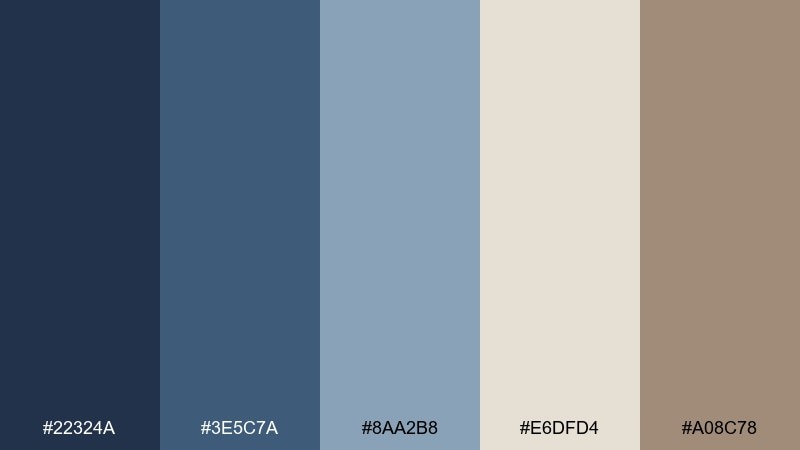 quiet library color palette with hex codes